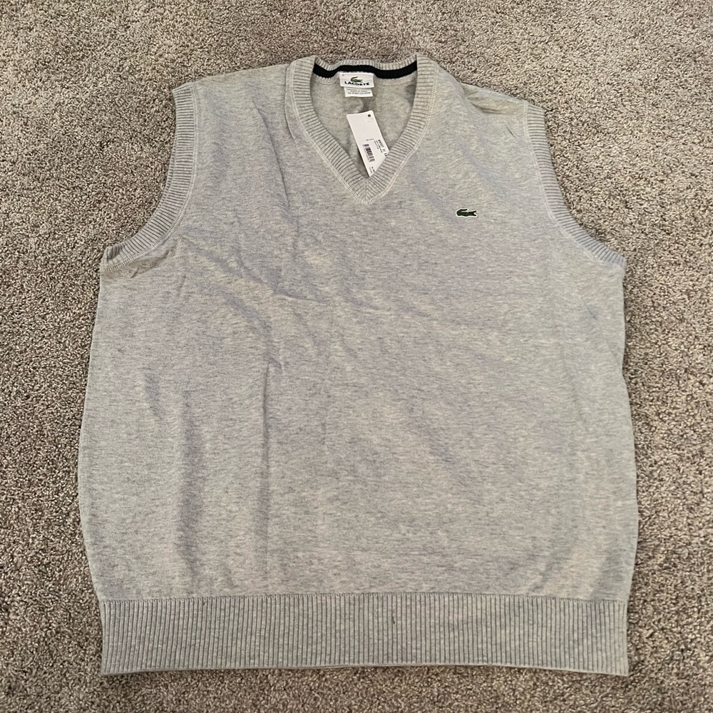 NWT Lacoste Men’s V-neck Vest